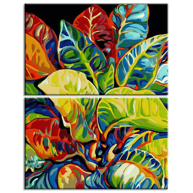 Painting by numbers Tropical artificial plant 2-piece shipping from DE