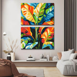 Painting by Numbers Tropical Artificial Plant 2-Panel