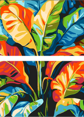 Painting by Numbers Tropical Artificial Plant 2-Panel