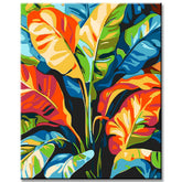 Painting by Numbers Tropical Artificial Plant
