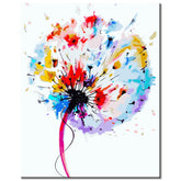 Painting by Numbers Dandelions in Watercolor Art