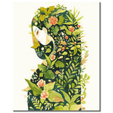 Painting by numbers Little Angel of the Forest Shipping from DE