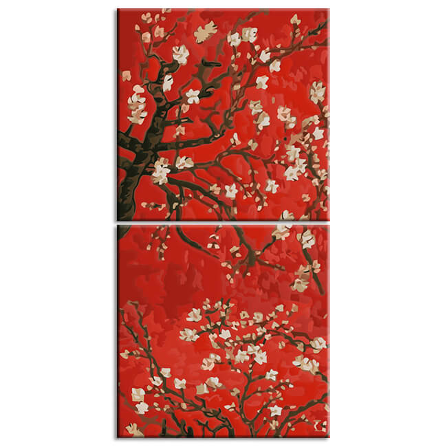 Painting by numbers Van Gogh Apricot Blossom 2-piece shipping from DE