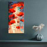 Painting by numbers watercolor poppy flowers 2-piece shipping from DE