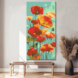 Paint by Numbers Watercolor Poppy Flowers
