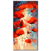 Paint by Numbers Watercolor Poppy Flowers
