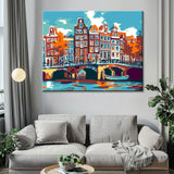 Painting by Numbers Netherlands Old Town Amsterdam