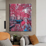 Painting by Numbers Netherlands Holland Canals Cherry Blossom