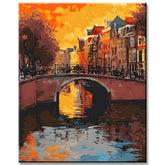 Painting by Numbers Netherlands Holland Illustration City