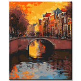Painting by Numbers Netherlands Holland Illustration City