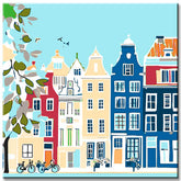 Painting by Numbers Netherlands Holland Illustration Old Town