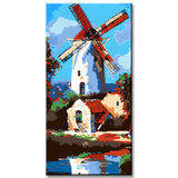 Painting by Numbers Netherlands Holland Illustration Windmill