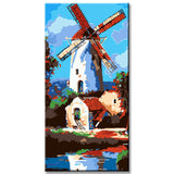 Painting by Numbers Netherlands Holland Illustration Windmill