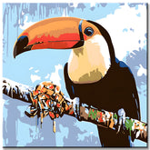 Painting by Numbers Art Toucan with Graffiti Beak
