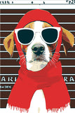 Painting by Numbers Art Criminal Dog with Sunglasses and Bandana