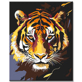 Painting by Numbers Art Animal Tiger Golden