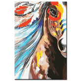 Painting by Numbers Art Animal Horse in Indian Style