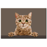 Painting by Numbers Art Animal Cat Looks At You