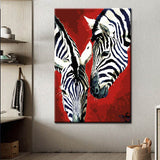 Painting by Numbers Art Animal Two Zebra Heads
