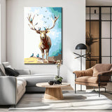Painting by Numbers Art Animal Moose with Antlers