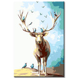 Painting by Numbers Art Animal Moose with Antlers