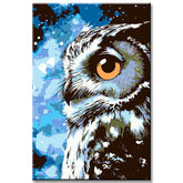 Painting by Numbers Art Animal Owl in Profile