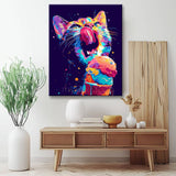 Painting by Numbers Luminous Cat Head