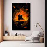 Painting by Numbers Art Animal Cat and Fish