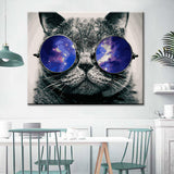 Painting by Numbers Cat with Glasses