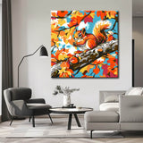 Painting by Numbers Animal Squirrel on Autumn Tree