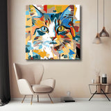 Painting by Numbers Colorful Cat Portrait