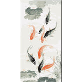 Painting by Numbers Red and Black Fish