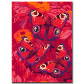 Paint by Numbers Art Animal Red Butterflies