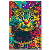 Painting by Numbers Cat Portrait Bright Art