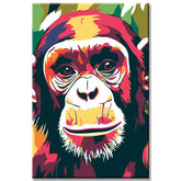 Painting by Numbers Monkey Chimpanzee Portrait