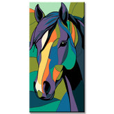 Paint by Numbers Art Painting Horse Portrait Colored