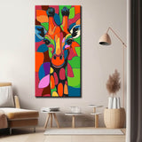 Paint by Numbers Art Painting Giraffe Portrait Colored