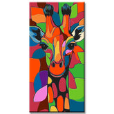 Paint by Numbers Art Painting Giraffe Portrait Colored