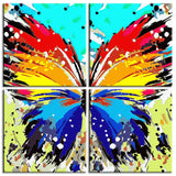 Painting by Numbers Colorful Butterfly 4-Panel