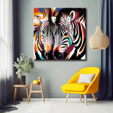 Painting by Numbers Colorful Zebra Families