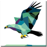 Paint by Numbers Polygon Eagle Art