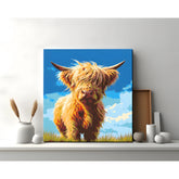 Paint by Numbers Highland Cattle Portrait