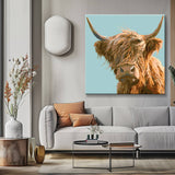 Painting by Numbers Highland Cow in The Wind