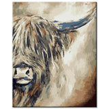 Painting by Numbers Scottish Highland Cattle Shipping from DE