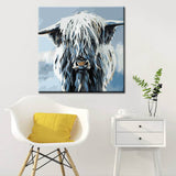 Paint by Numbers Highland Cattle Art