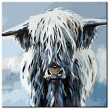 Paint by Numbers Highland Cattle Art