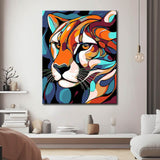 Paint by Numbers Cheetah Art Illustration