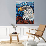 Paint by Numbers Eagle Art Illustration