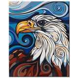 Paint by Numbers Eagle Art Illustration
