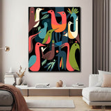 Paint by Numbers Abstract Birds Art